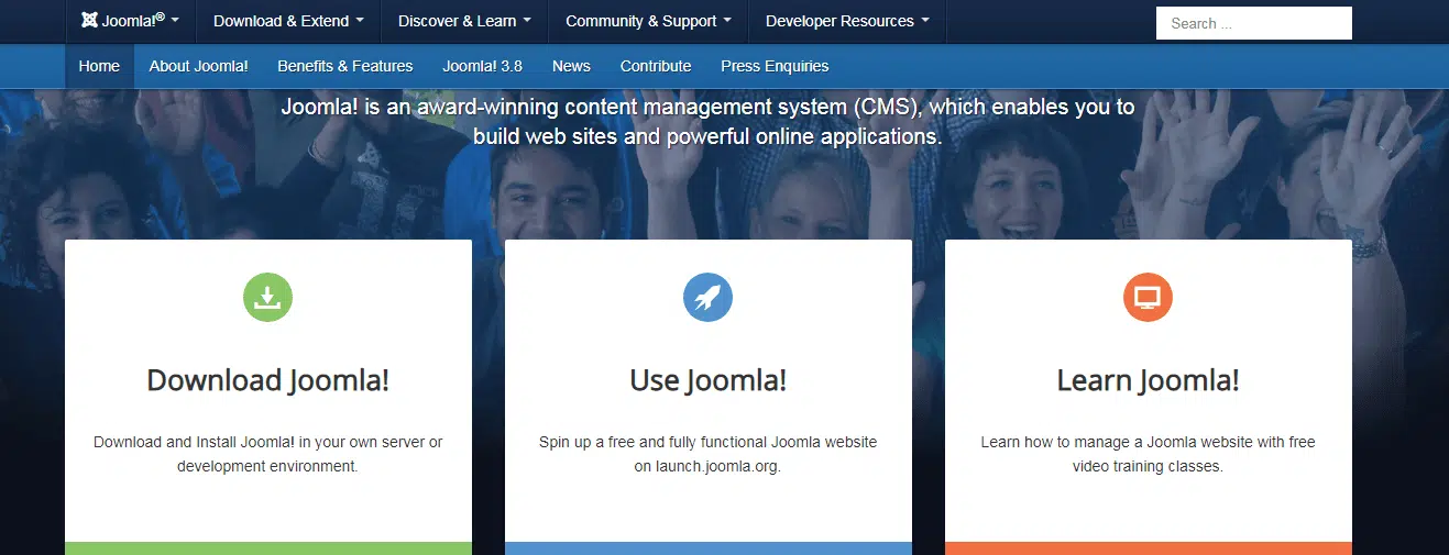 Joomla blogging CMS 