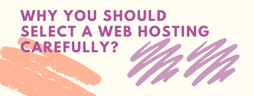 select web hosting carefully 