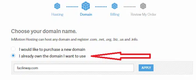 Registering-domain-name-with-Inmotion-Hosting