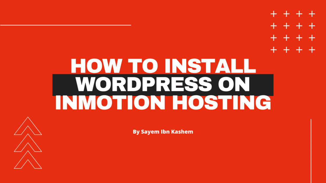 how to install WordPress on inmotion hosting