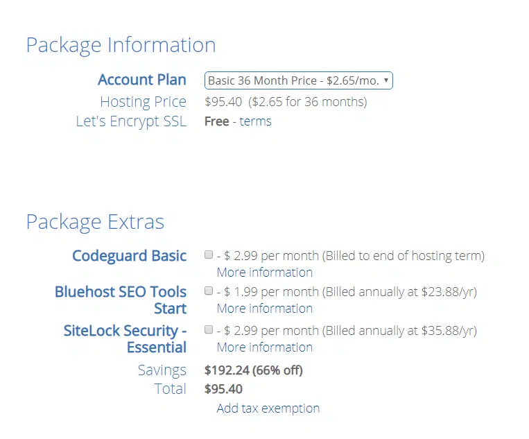 How-to-start-a-fashion-blog-and-enter-bluehost-package-information
