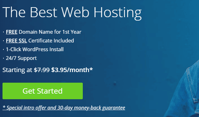 Bluehost hosting for self-hosting blog