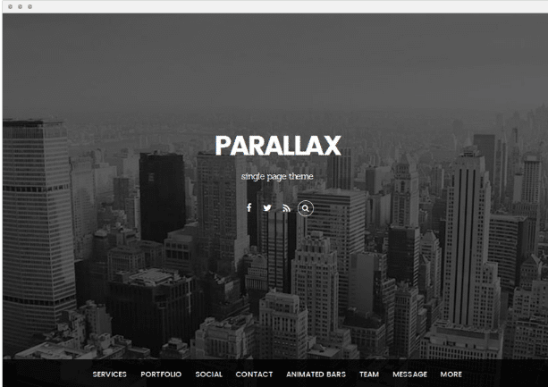 Parallax Responsive WordPress Themes