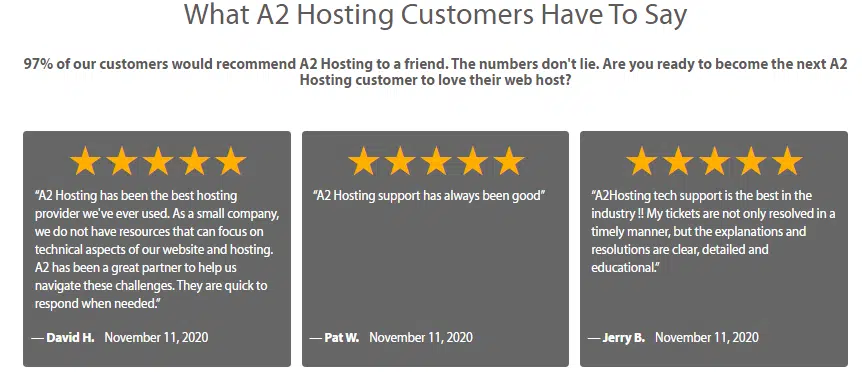 A2 Hosting review 