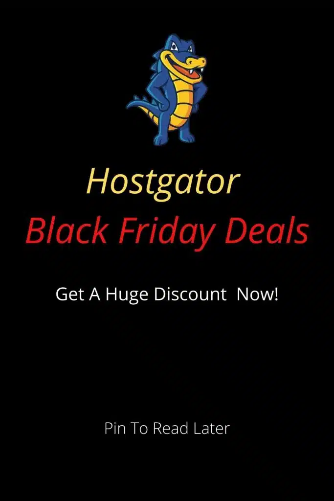 HostGator Black Friday Discount 