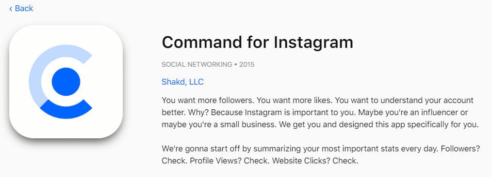Command for Instagram 