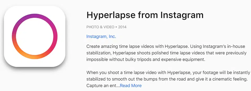 Hyperlapse from Instagram 