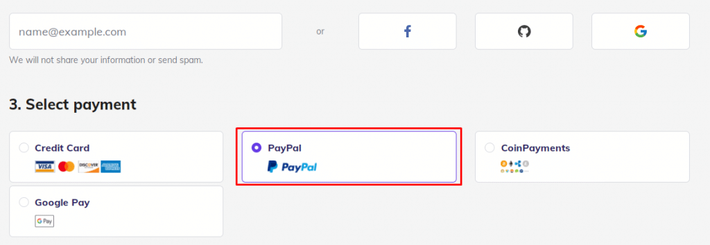 web hosting that accept PayPal
