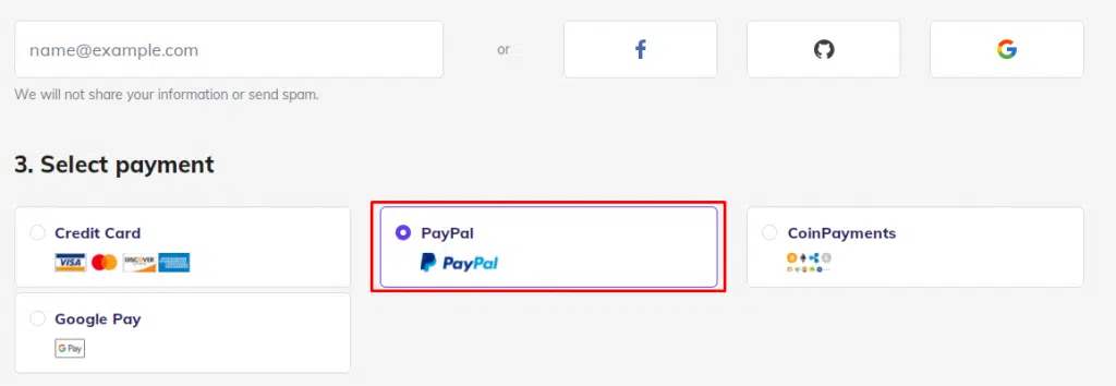 web hosting that accept PayPal