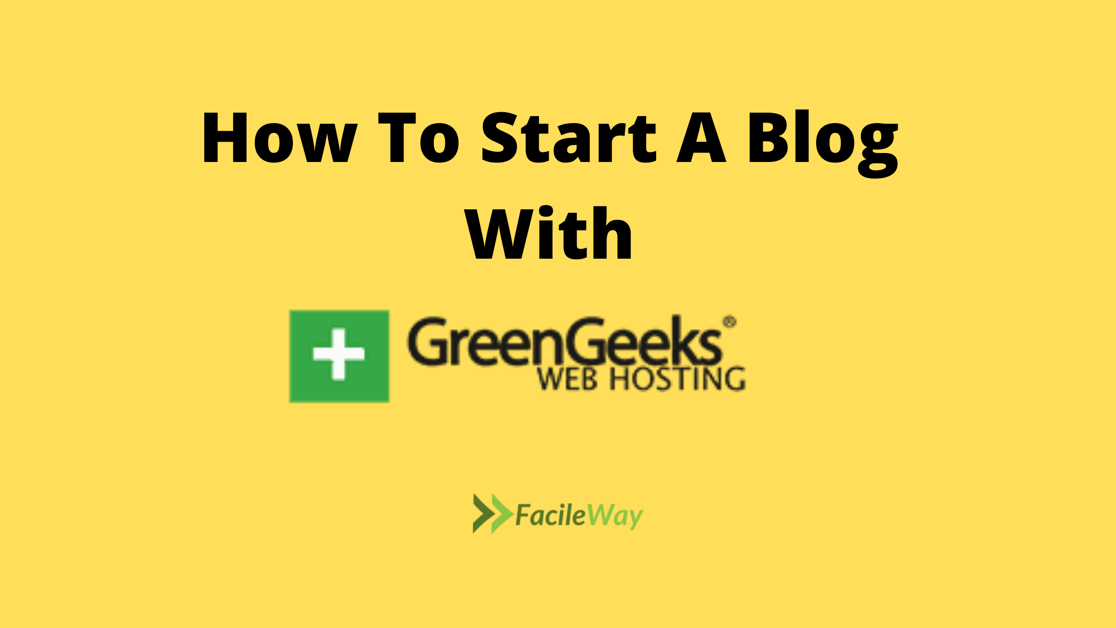 how to start a blog with GreenGeeks