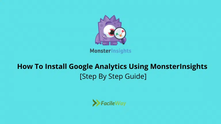 How To Install Google Analytics Using MonsterInsights 2024