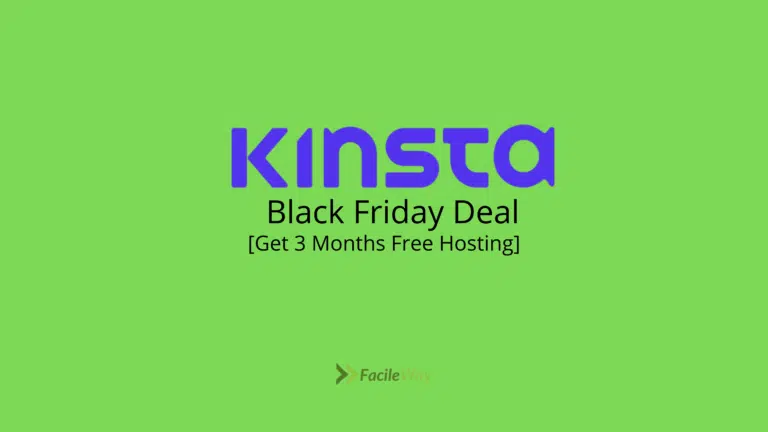 Kinsta Black Friday Deals 2023:[4 Months Free Hosting]