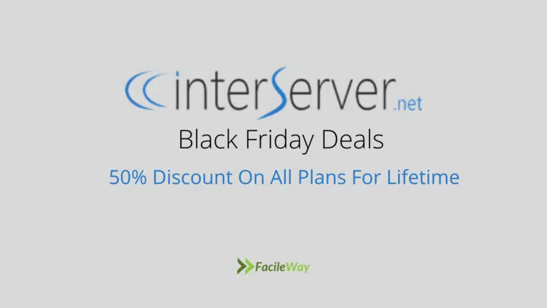 InterServer Black Friday Deal 2023-50% Discount For Lifetime