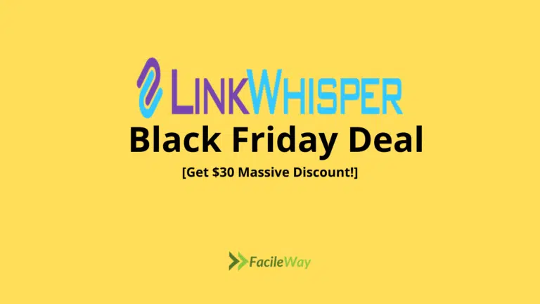 Link Whisper Black Friday Deal 2023→{$30 Flat Discount!}