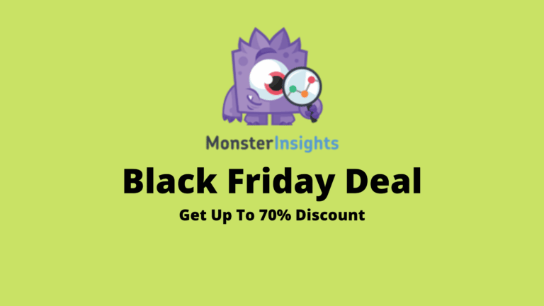 MonsterInsights Black Friday Deal 2022-70% OFF![Live Now]