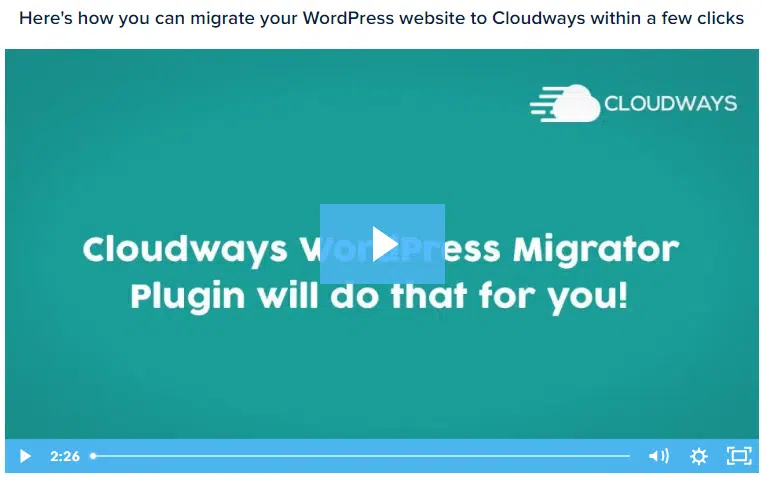 Cloudways free trial 