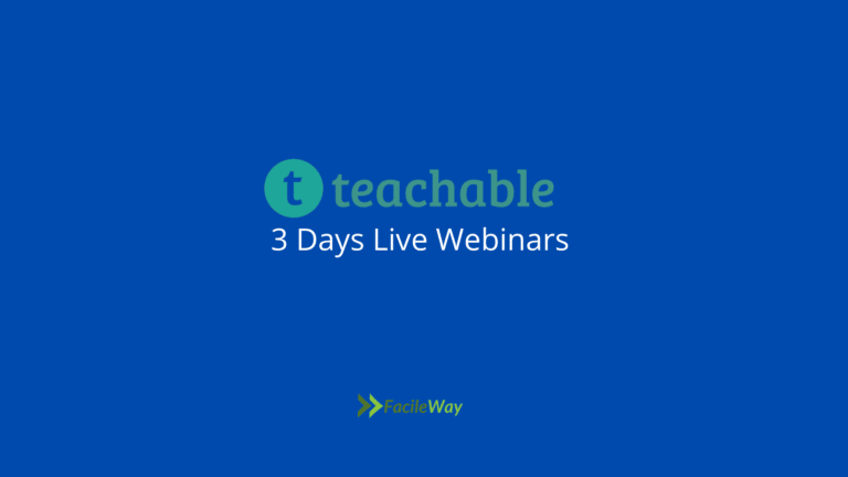 Teachable Live Webinars 2022-3 Days Free Business Growth Course