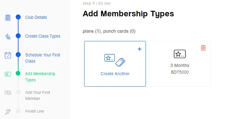 Add Membership types 