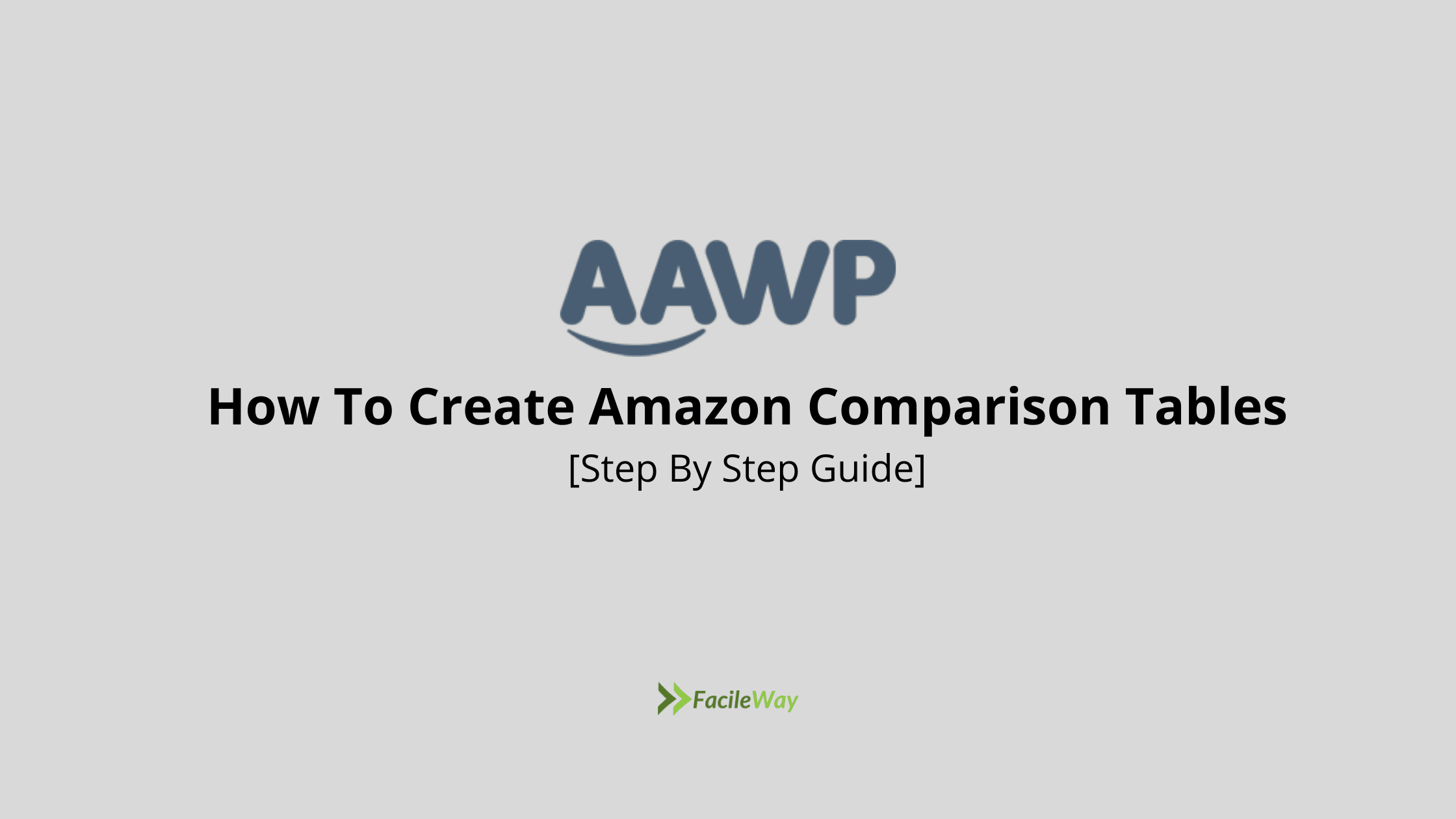 Create Amazon Comparison Tables