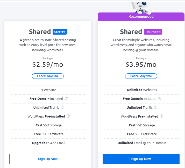 DreamHost Shared Hosting Plan Discount 