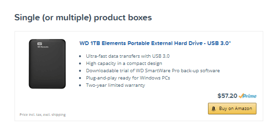 Single Product Boxes