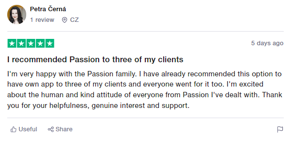 Passion.io review by customers 