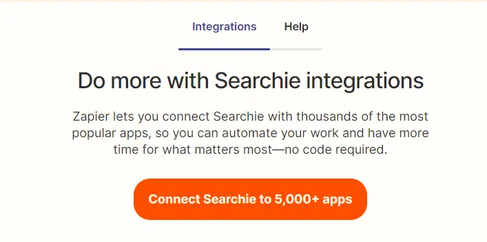 Searchie Integration 