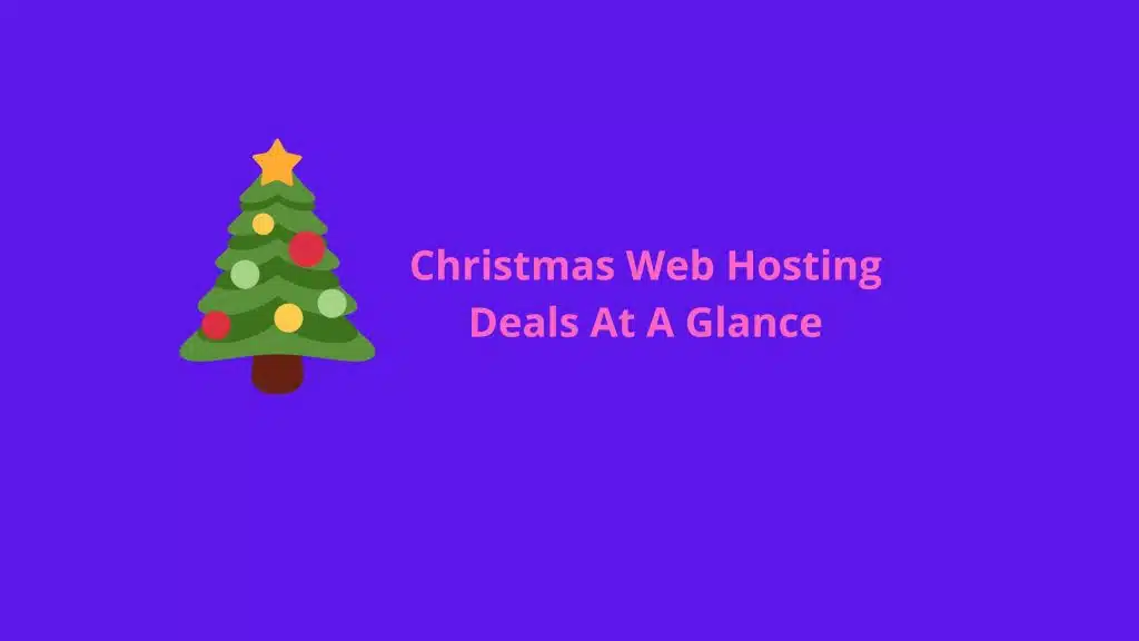 Christmas web hosting sale offer 