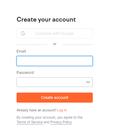 Create your Semrush account 