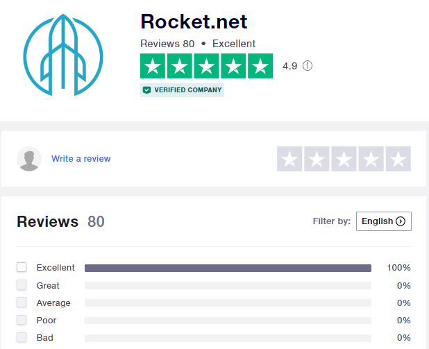 Rocket Net Trustpilot Review 