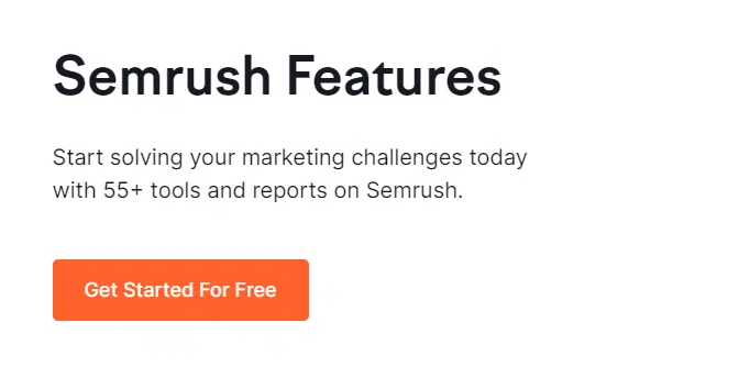 Semrush features 