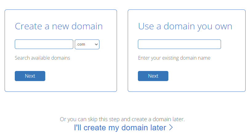 Bluehost domain registration 