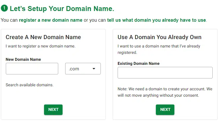 GreenGeeks Domain Registration 