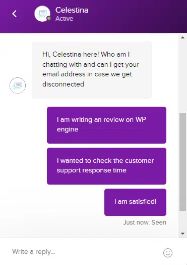 Live Chat on WP Engine 