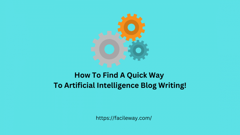 Find A Quick Way To Artificial Intelligence Blog Writing!