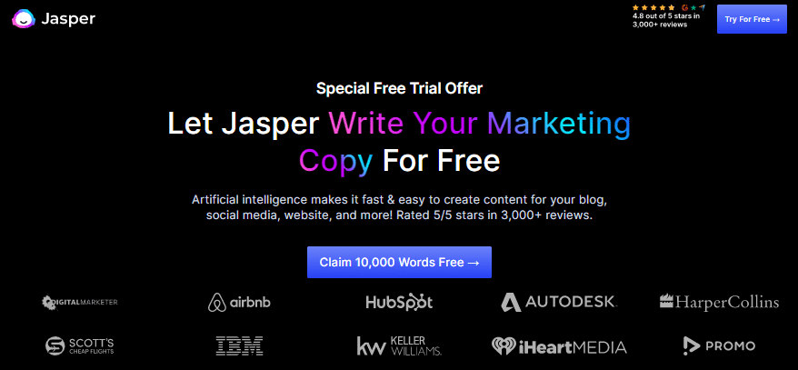 Jasper AI Free Trial 