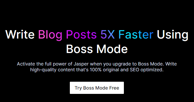 Try Jasper Boss Mode Free
