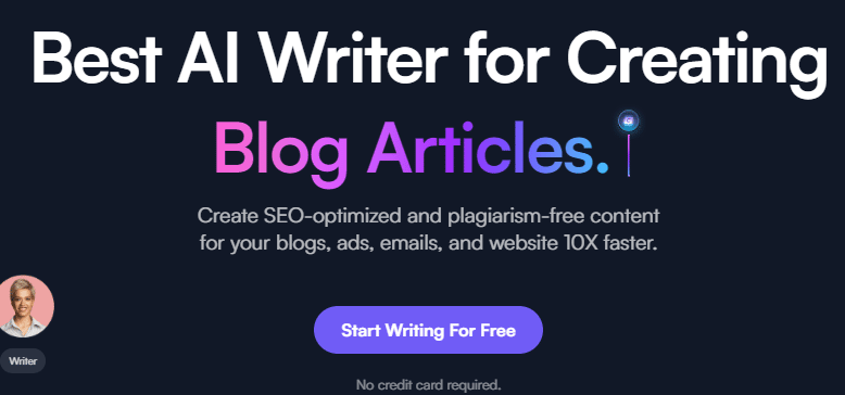 WriterSonic AI Writer for creating blog articles 