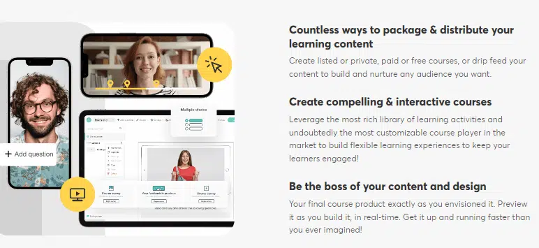 Easy Course Creation with LearnWorlds. Try The Free Trial of LearnWorlds to explore more!