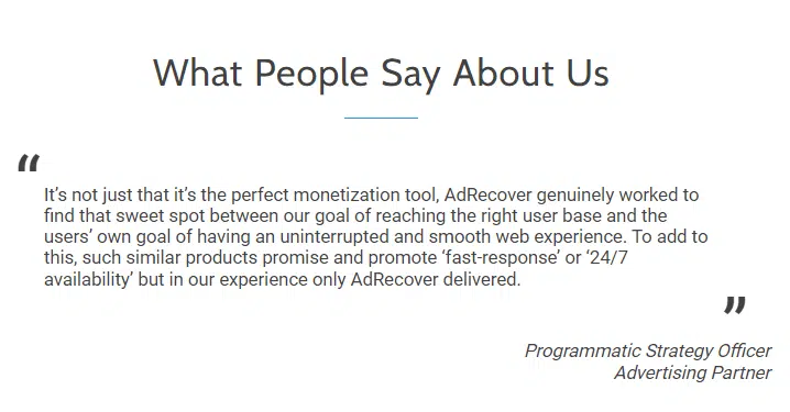 AdRecover ad network 