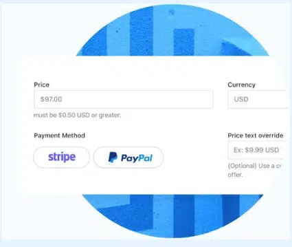 Easy payments through PayPal and Stripe 