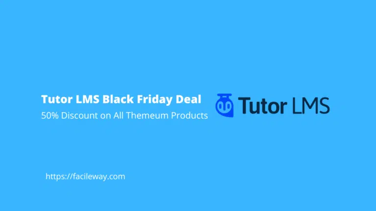 Tutor LMS Black Friday Deal 2024→ 50% Discount Live Now