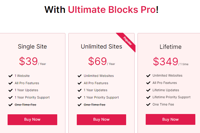 Ultimate Blocks Lifetime License Price 