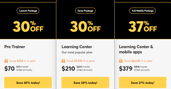 LearnWorlds Black Friday Cyber Discount