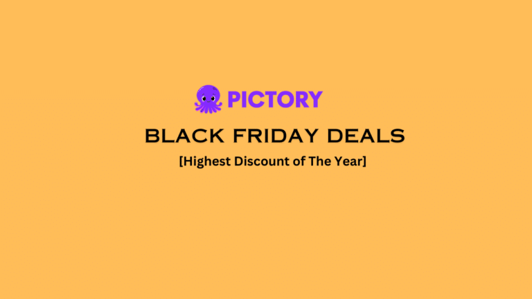 Pictory Black Friday Deal 2024: {Get 40% Flat Discount}