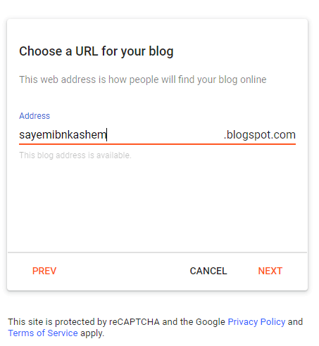 Choose your blog URL as your blog title 