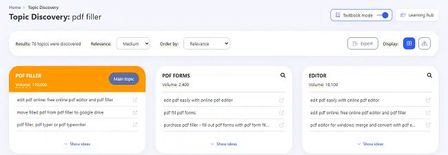 WriterZen Free Content optimization tool 