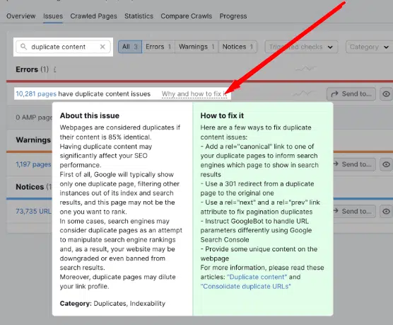 Fixing Duplicate Content issue
