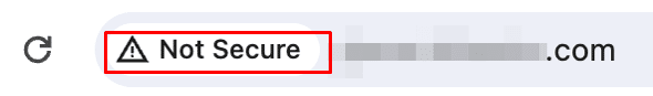 non-https version of a website