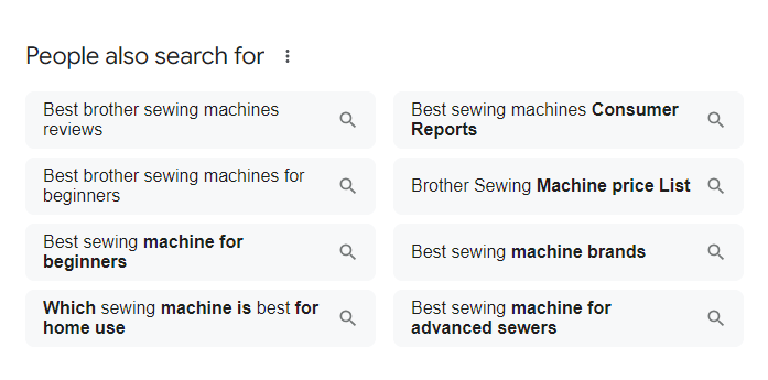 Related Search Features of Google